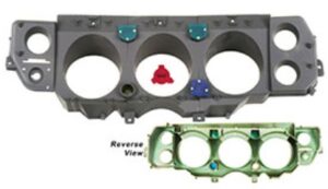 "SS"Plastic Gauge Housing Blue 71-72 CH/EC